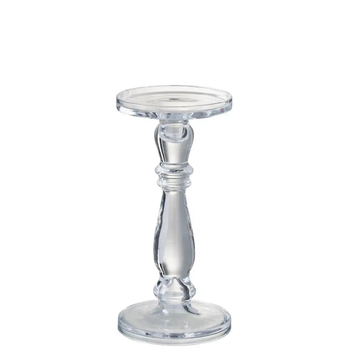 J-Line Kerzenhalter – Glas – transparent – mittelgroß - HomeDesign Knaus