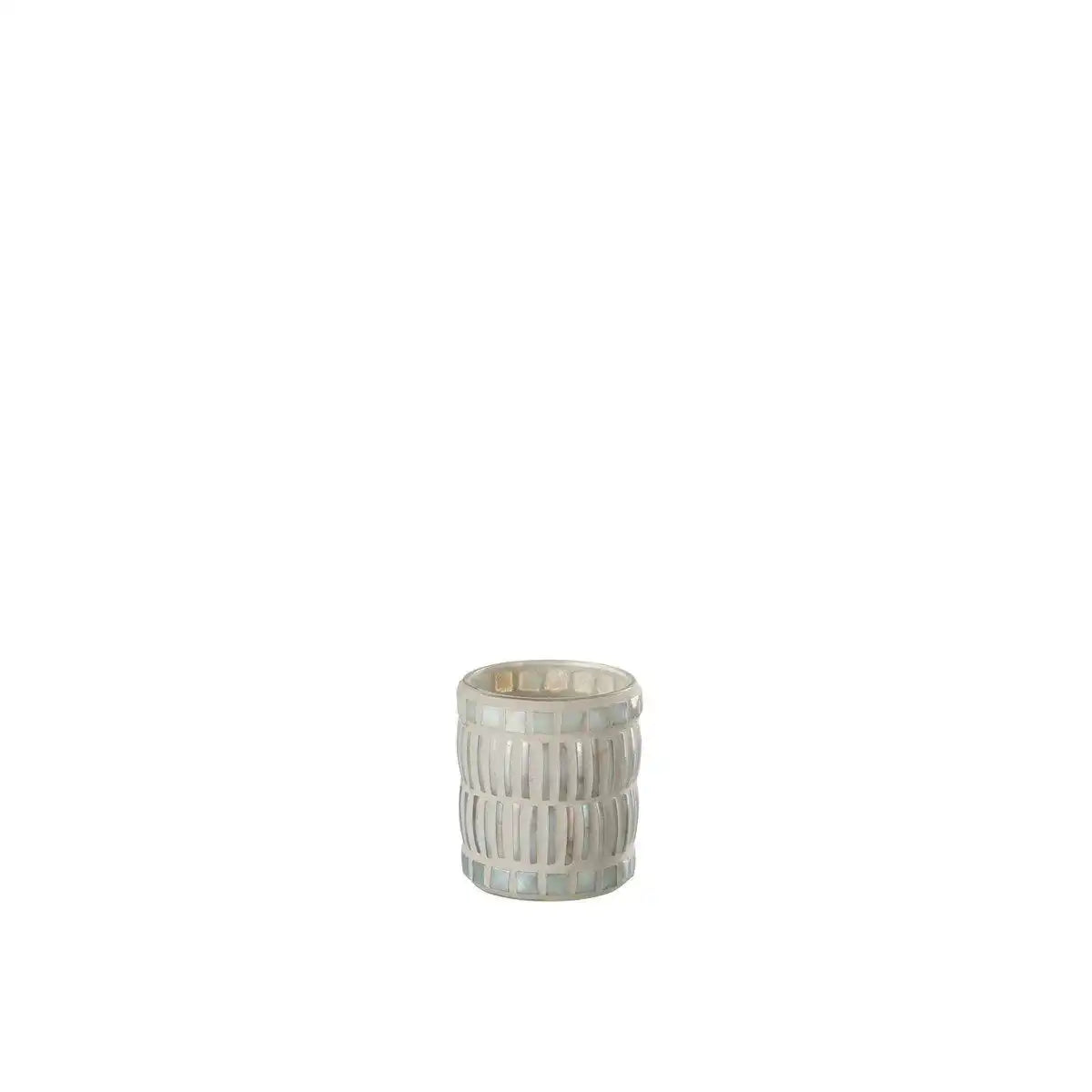 J-Line Kerzenhalter – Glas/Zement – Grau – klein - HomeDesign Knaus