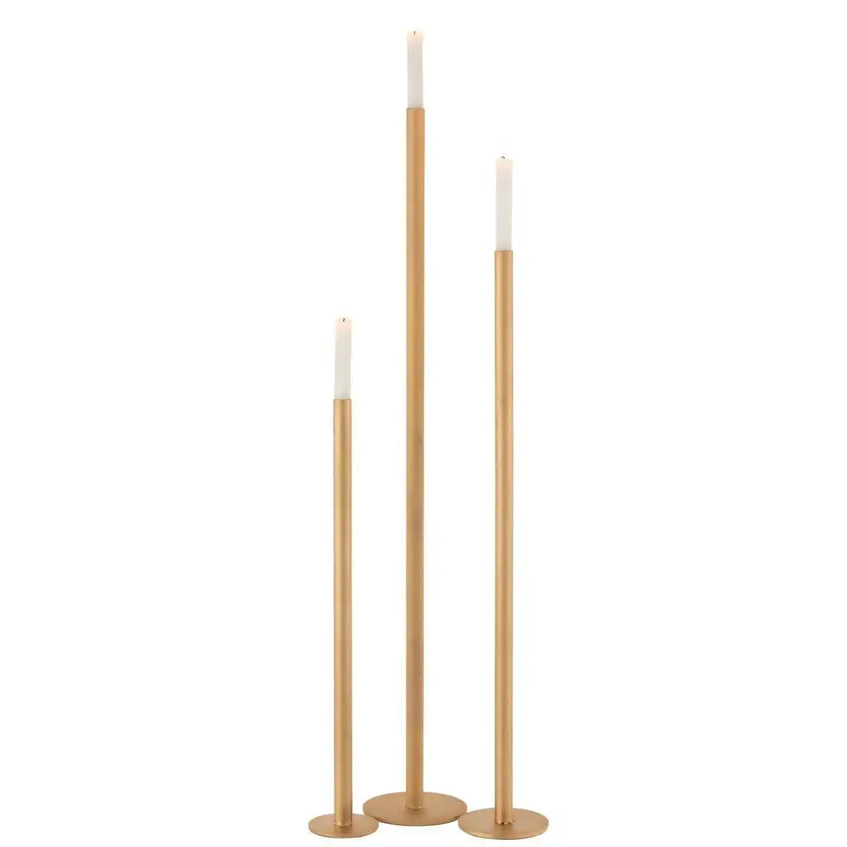 J-Line Kerzenhalter High Modern - Metall - Gold - 3 Stück - HomeDesign Knaus