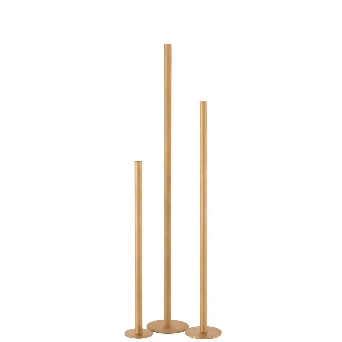 J-Line Kerzenhalter High Modern - Metall - Gold - 3 Stück - HomeDesign Knaus