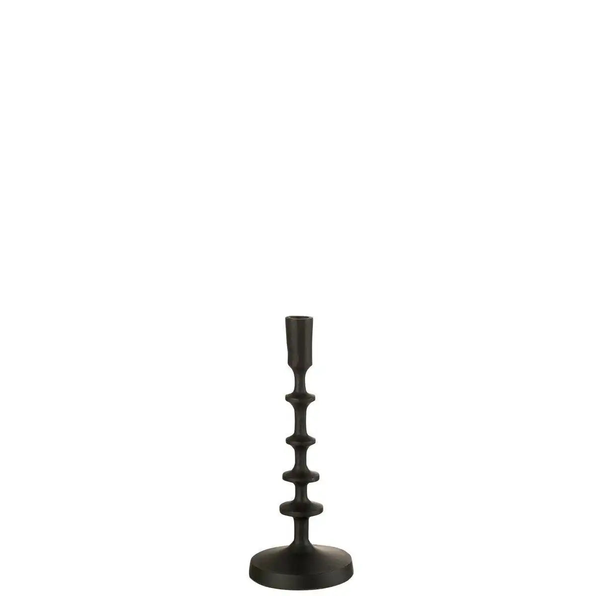 J-Line Kerzenhalter Izy - Aluminium - Schwarz - klein - HomeDesign Knaus