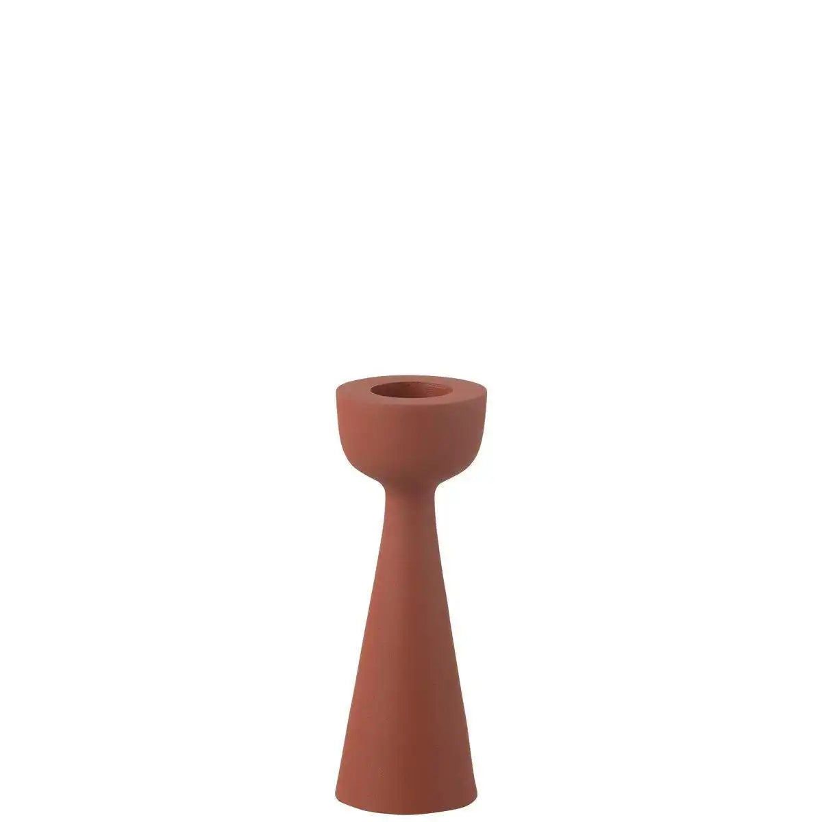 J-Line Kerzenhalter Kegel Aluminium Rost Groß - HomeDesign Knaus