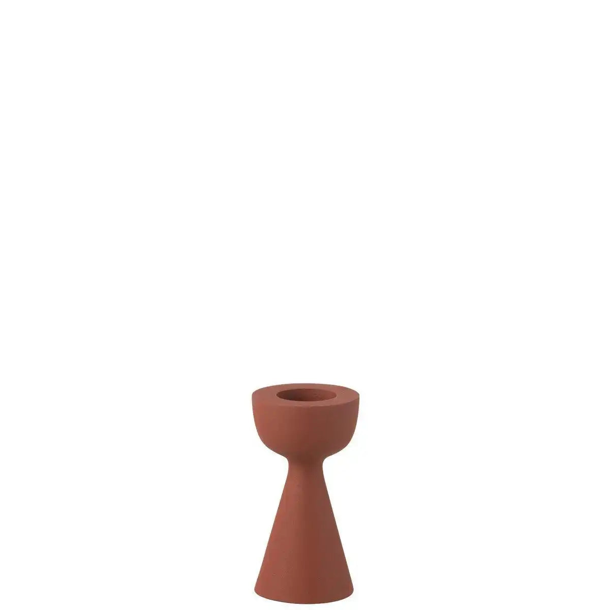 J-Line Kerzenhalter Kegel Aluminium Rost Klein - HomeDesign Knaus