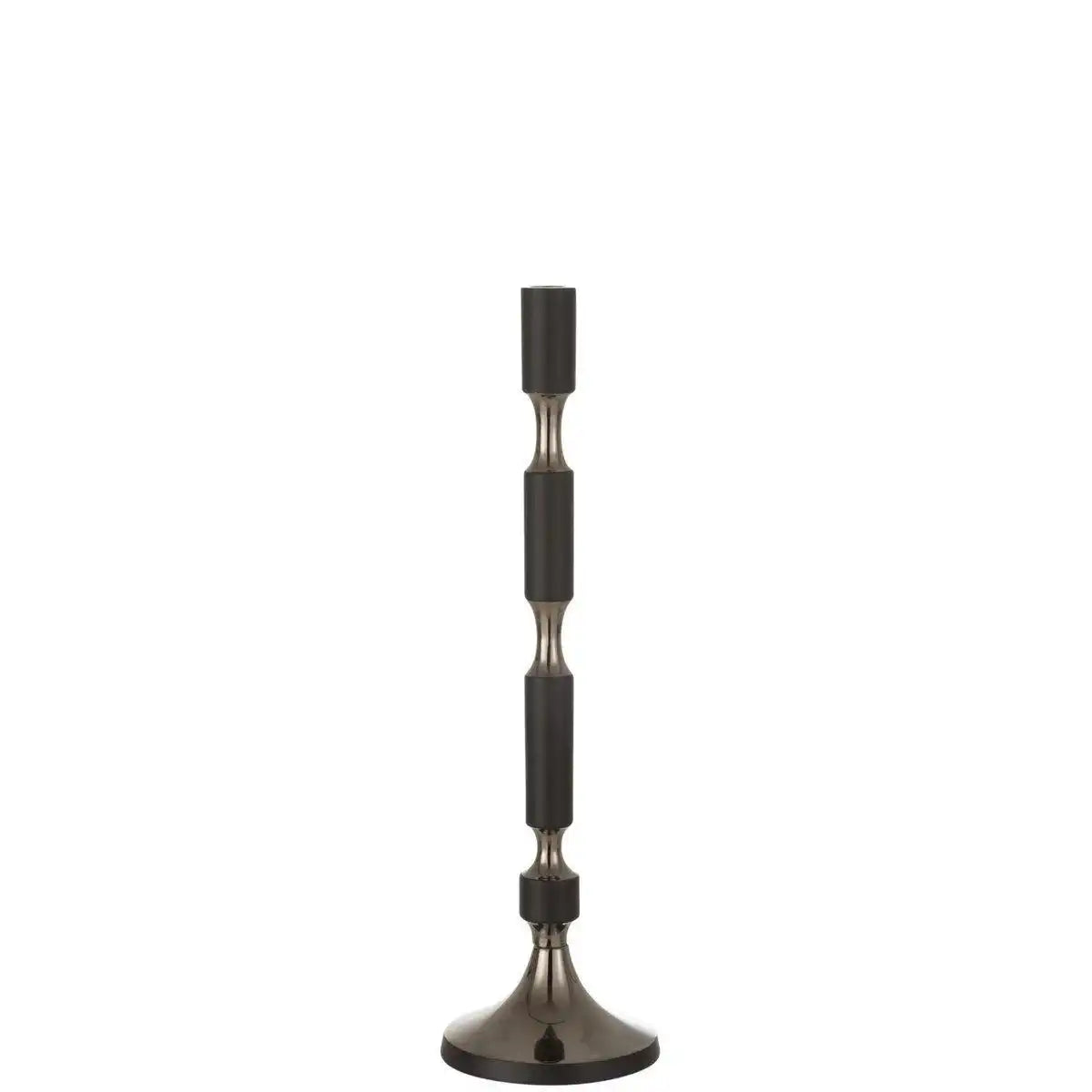 J-Line Kerzenhalter Leo Schwarz/Gold Groß - HomeDesign Knaus