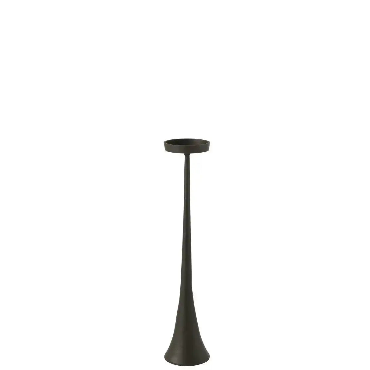 J-Line Kerzenhalter Luky - Aluminium - Schwarz - klein - HomeDesign Knaus