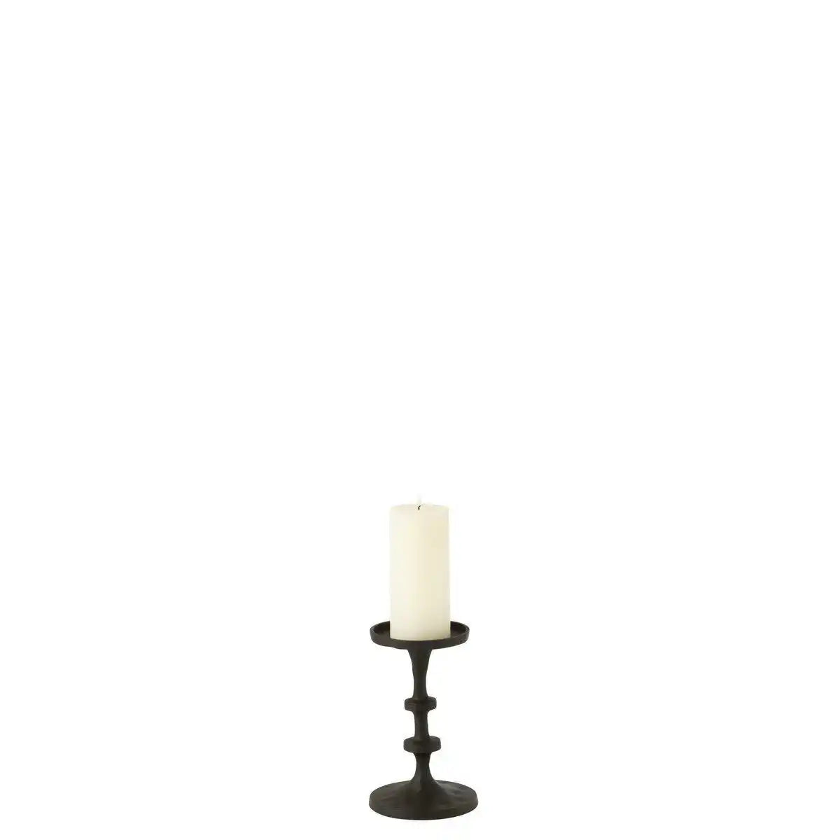J-Line Kerzenhalter Luz - Aluminium - Schwarz - klein - HomeDesign Knaus