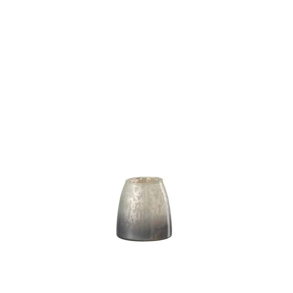 J-Line Kerzenhalter Milky - Glas - Grau - klein - - HomeDesign Knaus