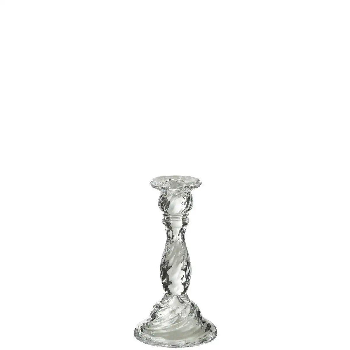 J-Line Kerzenhalter Nono – Glas – transparent – mittelgroß - HomeDesign Knaus