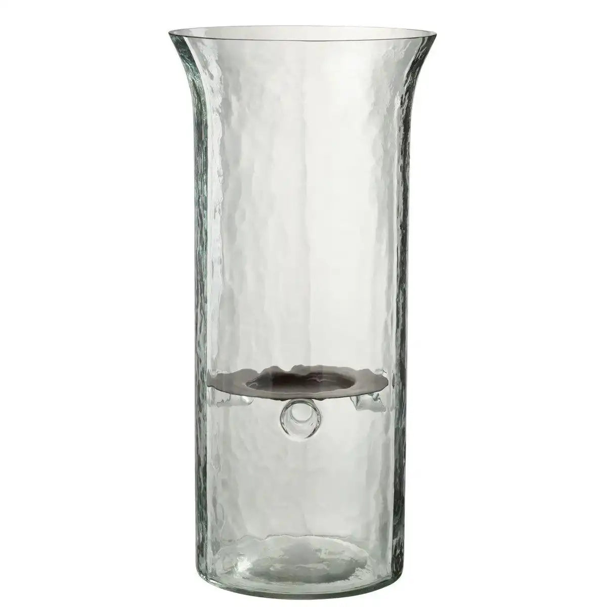 J-Line Kerzenhalter Plate Blurred – Glas – transparent – groß - HomeDesign Knaus