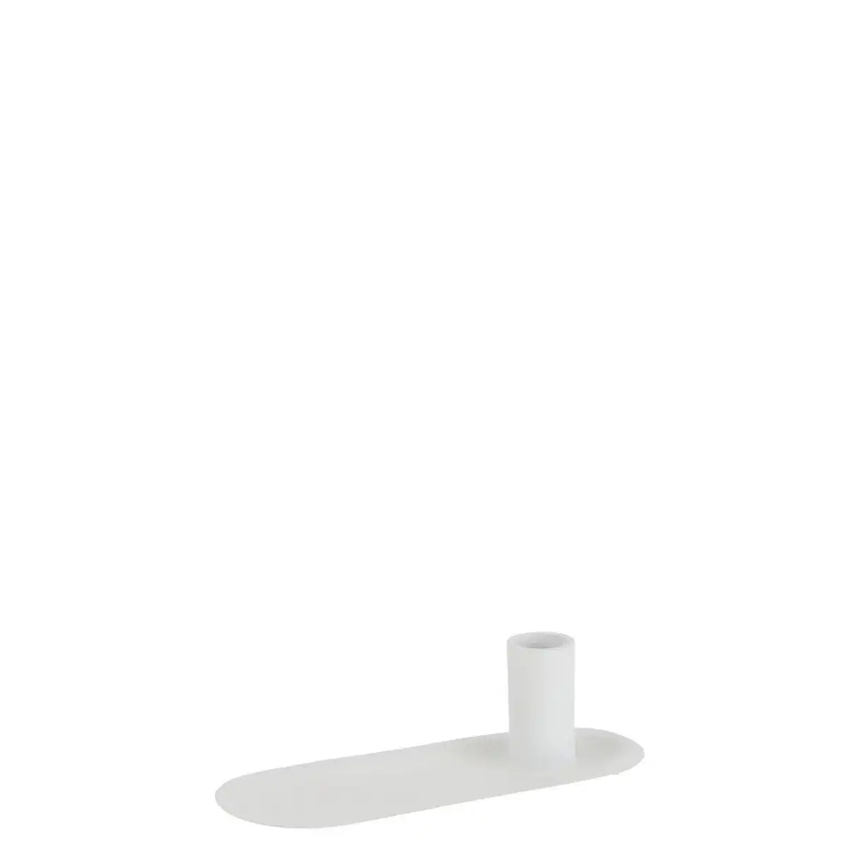 J-Line Kerzenhalter Plateau – Eisen – Weiß - HomeDesign Knaus