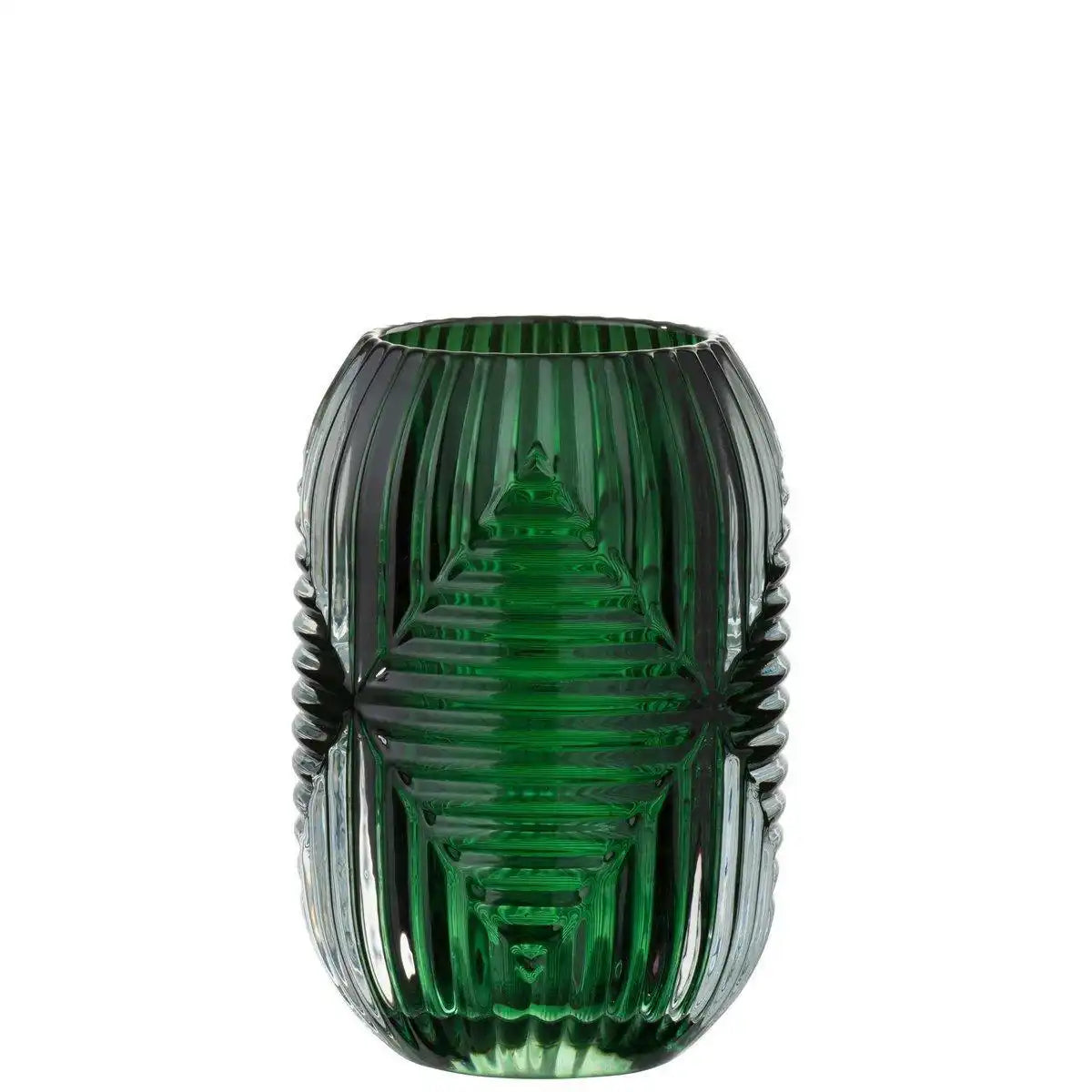 J-Line Kerzenhalter - Teelichthalter High Lines - Glas - Grün - HomeDesign Knaus