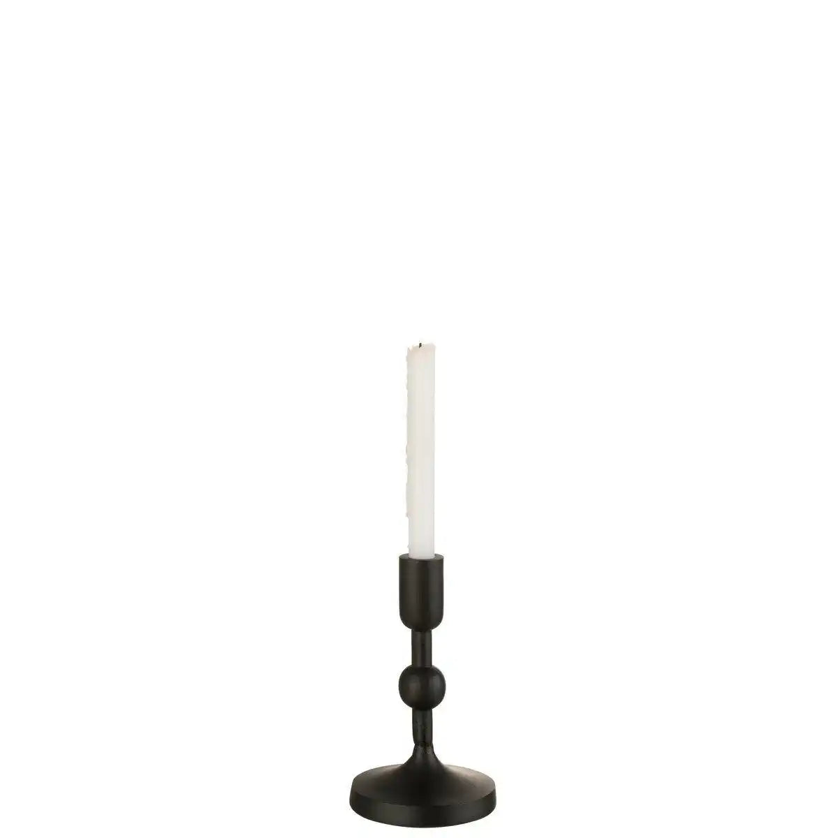 J-Line Kerzenhalterbirnen – Aluminium – Schwarz – klein - HomeDesign Knaus