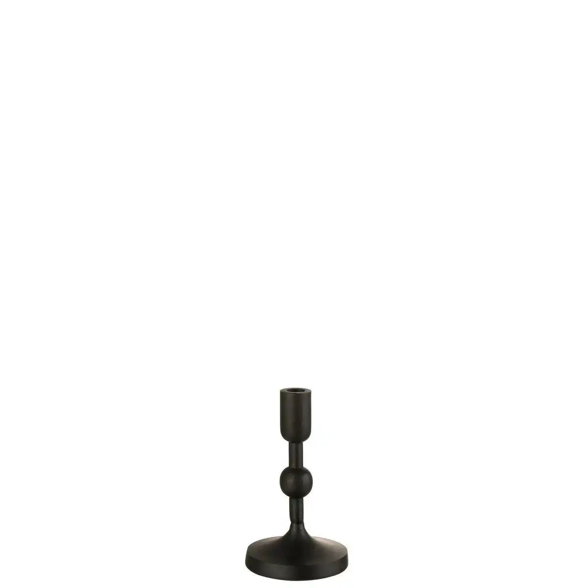 J-Line Kerzenhalterbirnen – Aluminium – Schwarz – klein - HomeDesign Knaus