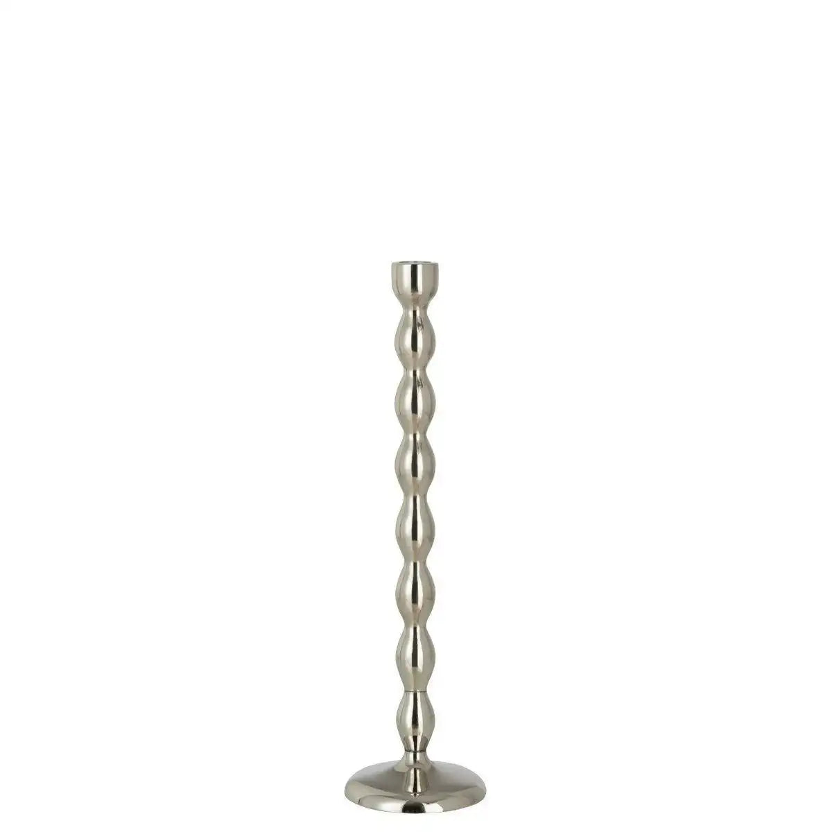 J-Line Kerzenleuchterbirnen – Aluminium – Silber – groß - HomeDesign Knaus