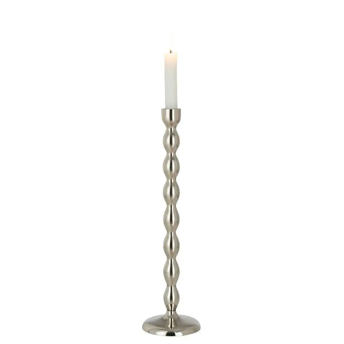 J-Line Kerzenleuchterbirnen – Aluminium – Silber – groß - HomeDesign Knaus