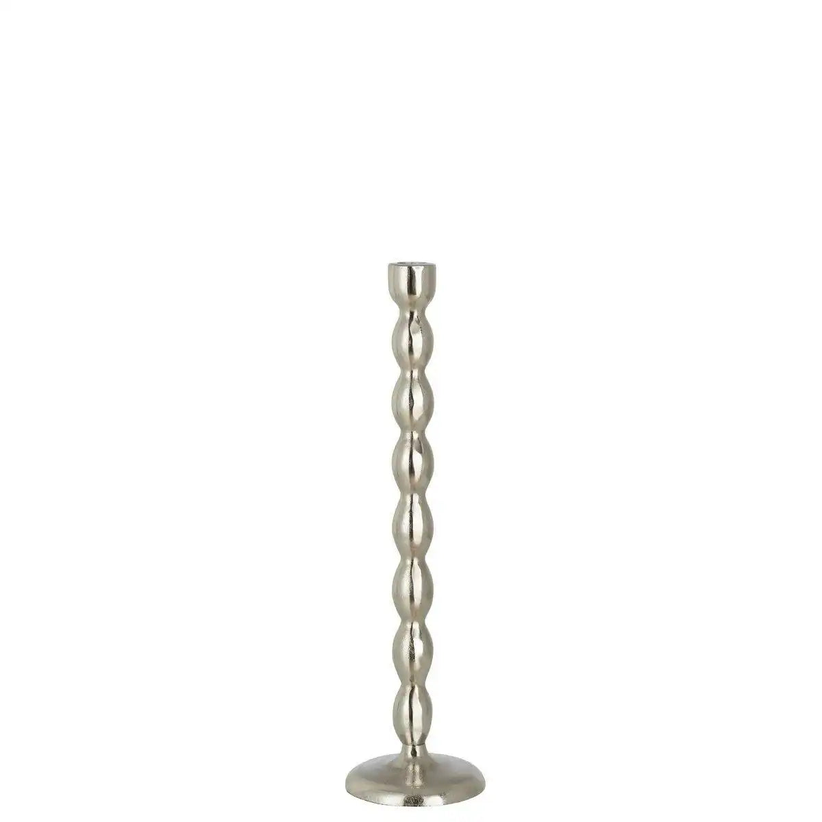 J-Line Kerzenleuchterbirnen – Aluminium – Silber – groß - HomeDesign Knaus