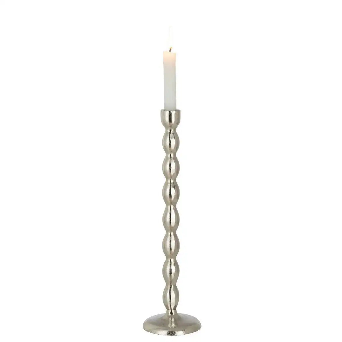 J-Line Kerzenleuchterbirnen – Aluminium – Silber – groß - HomeDesign Knaus