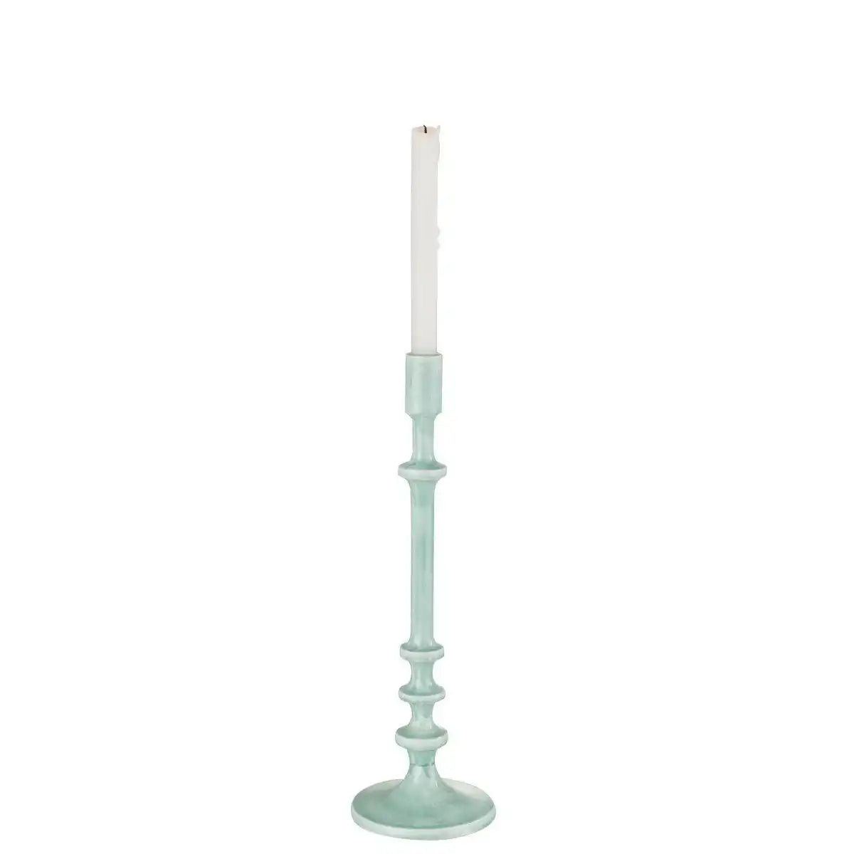 J-Line Kerzenständer Classic – Aluminium – Blau – groß - HomeDesign Knaus