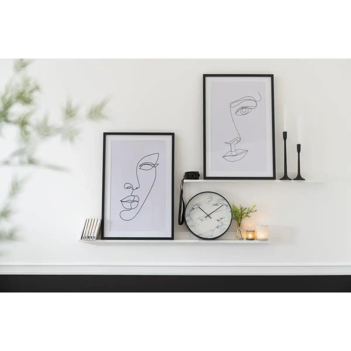 J-Line Kerzenständer Heimdekoration – Metall – Schwarz - HomeDesign Knaus