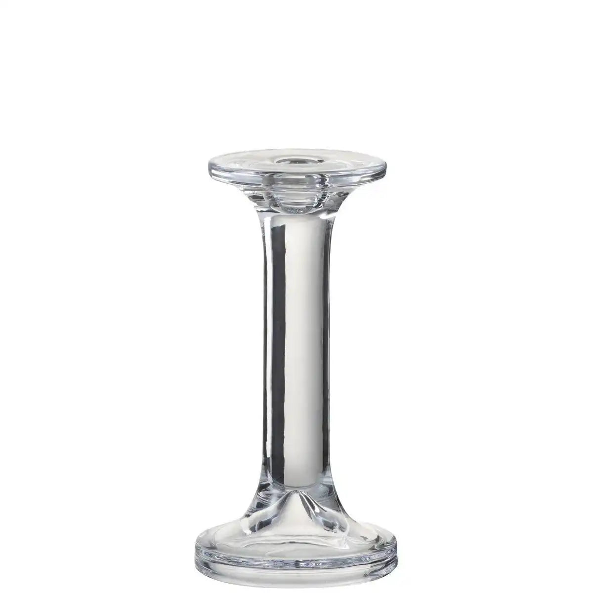 J-Line Kerzenständer Plain – Glas – transparent – groß - HomeDesign Knaus