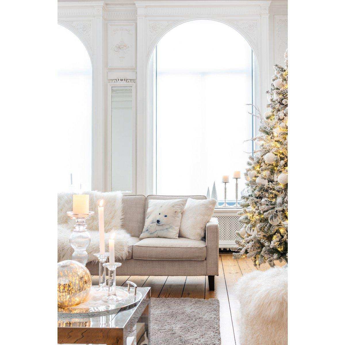 J-Line Kerzenständer Plain – Glas – transparent – groß - HomeDesign Knaus
