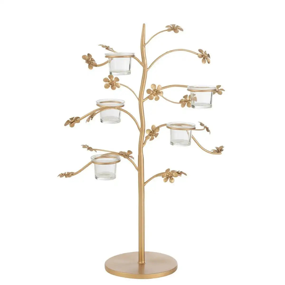 J-Line Kerzenständer Tisch - Metall - Gold - HomeDesign Knaus
