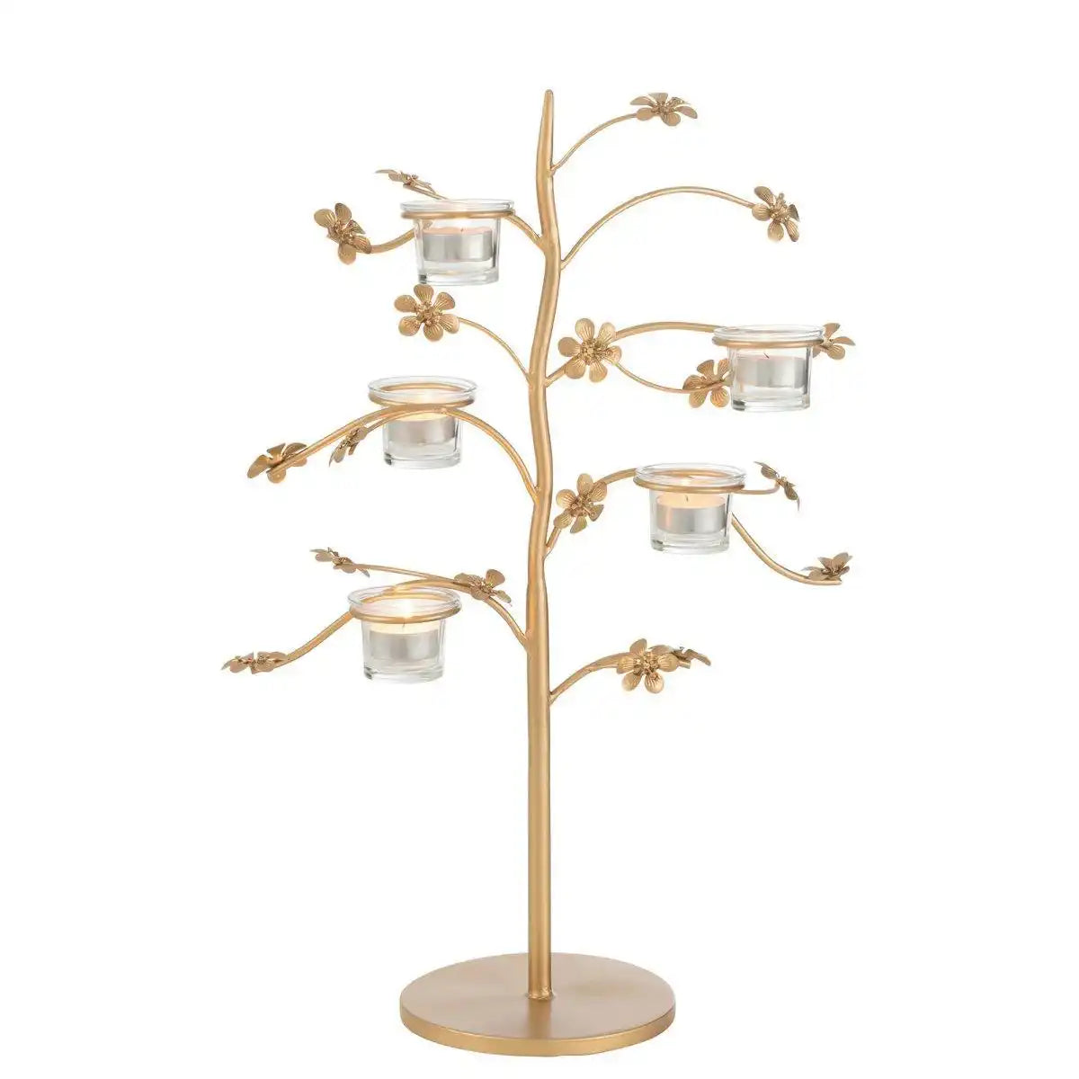 J-Line Kerzenständer Tisch - Metall - Gold - HomeDesign Knaus