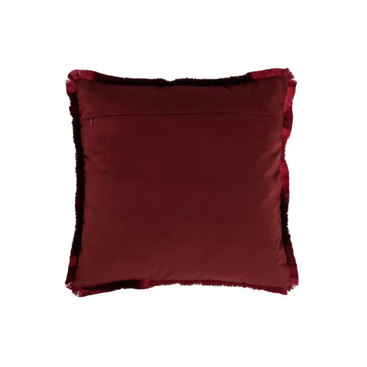 J-Line Kissen Alpha Square – Polyester rot - HomeDesign Knaus
