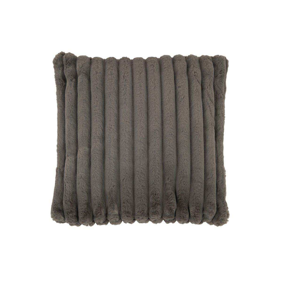 J-Line Kissen Cord – Polyester – Dunkelgrau - HomeDesign Knaus