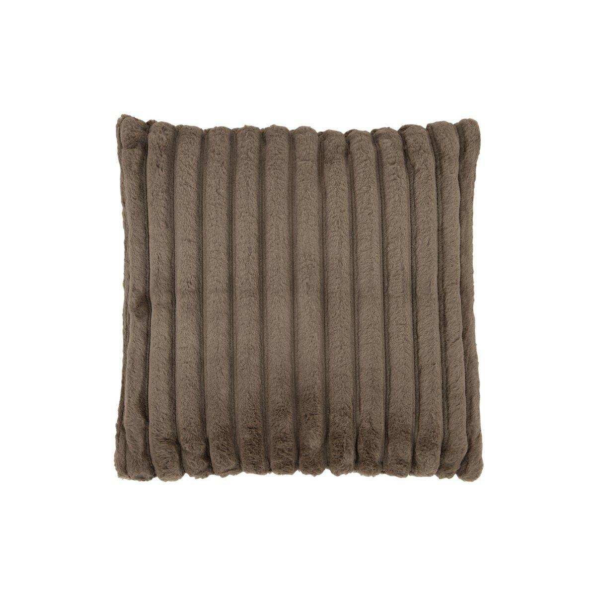 J-Line Kissen Cord – Polyester – Taupe - HomeDesign Knaus