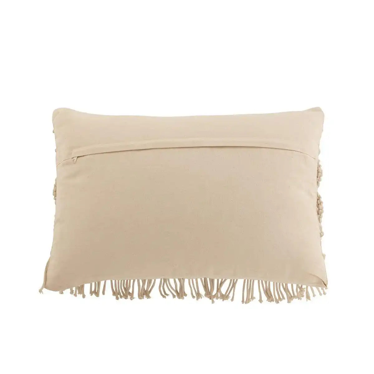 J-Line Kissen Cosy Rechteck – Baumwolle – Beige - HomeDesign Knaus