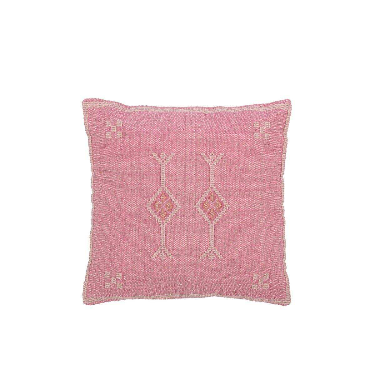 J-Line Kissen Diamonds + Arrows – Baumwolle – Rosa - HomeDesign Knaus