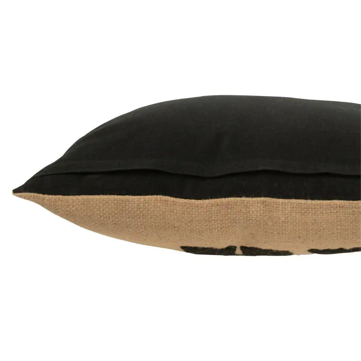 J-Line Kissen Elefant - Textil - Natur/Schwarz - klein - HomeDesign Knaus
