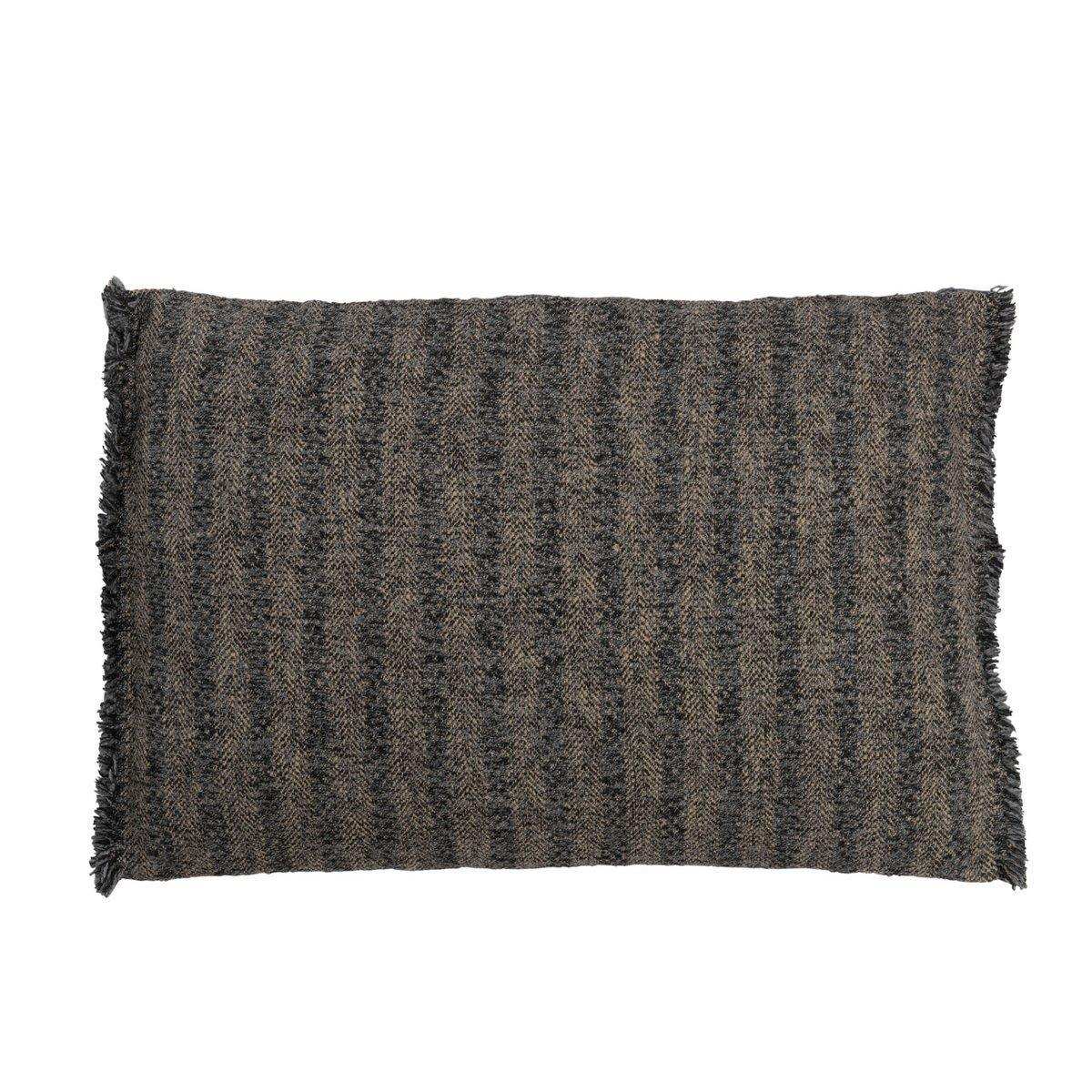 J-Line Kissen Etnic Rechteck - Baumwolle - Blau/Beige - HomeDesign Knaus