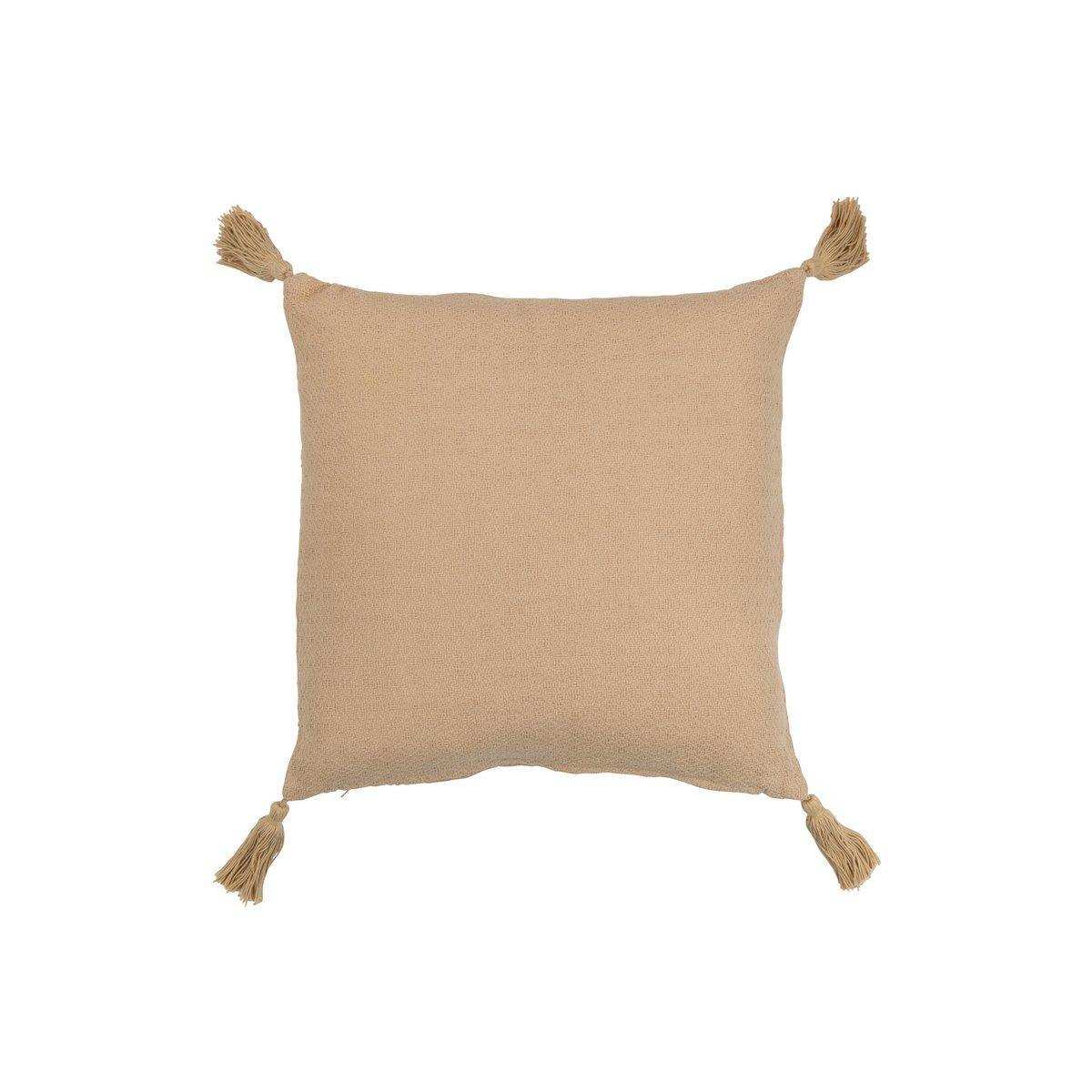 J-Line Kissen Flower Brush – Polyester – Beige - HomeDesign Knaus
