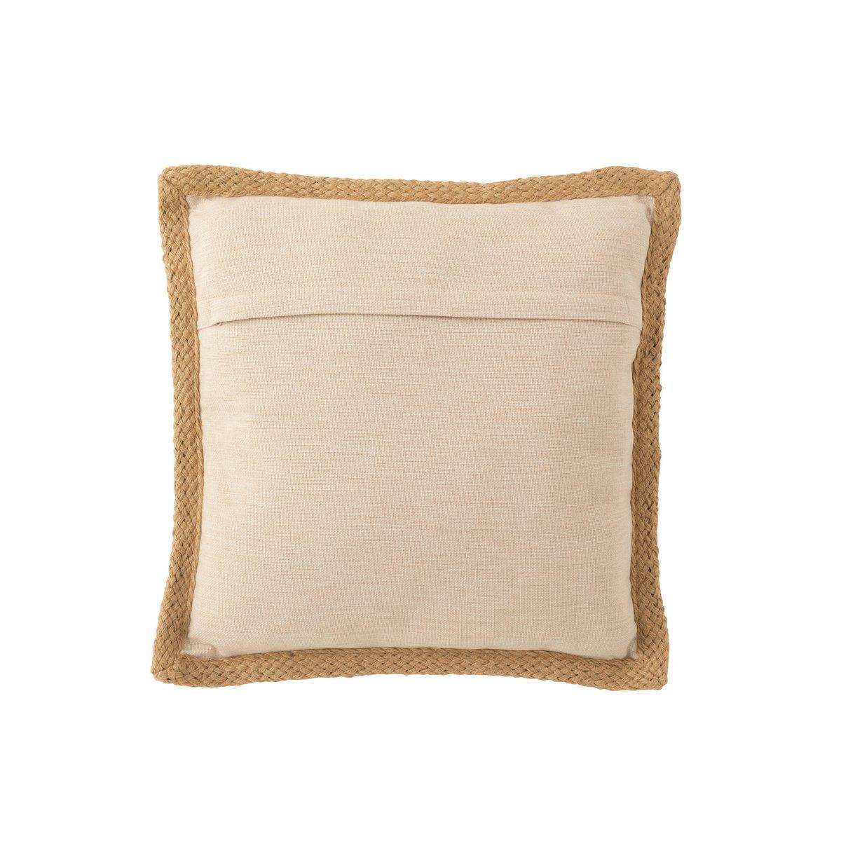 J-Line Kissen Garden – Polyester – Beige/Grün - HomeDesign Knaus