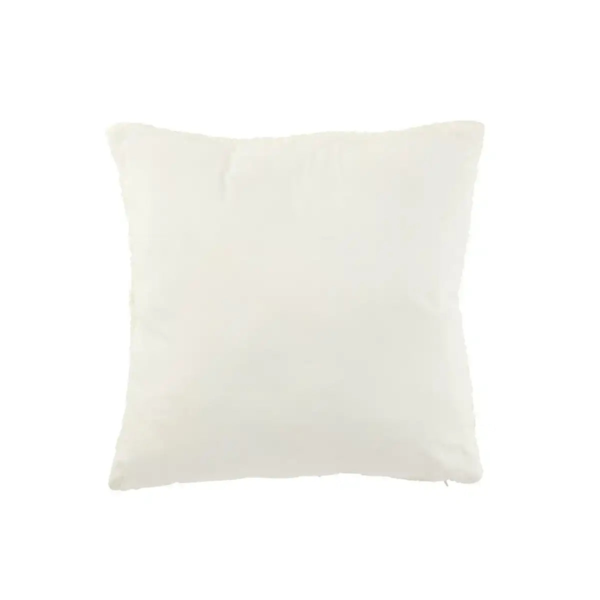 J-Line Kissen gestrickt Relax Polyester/Acryl Weiß/Rot - HomeDesign Knaus