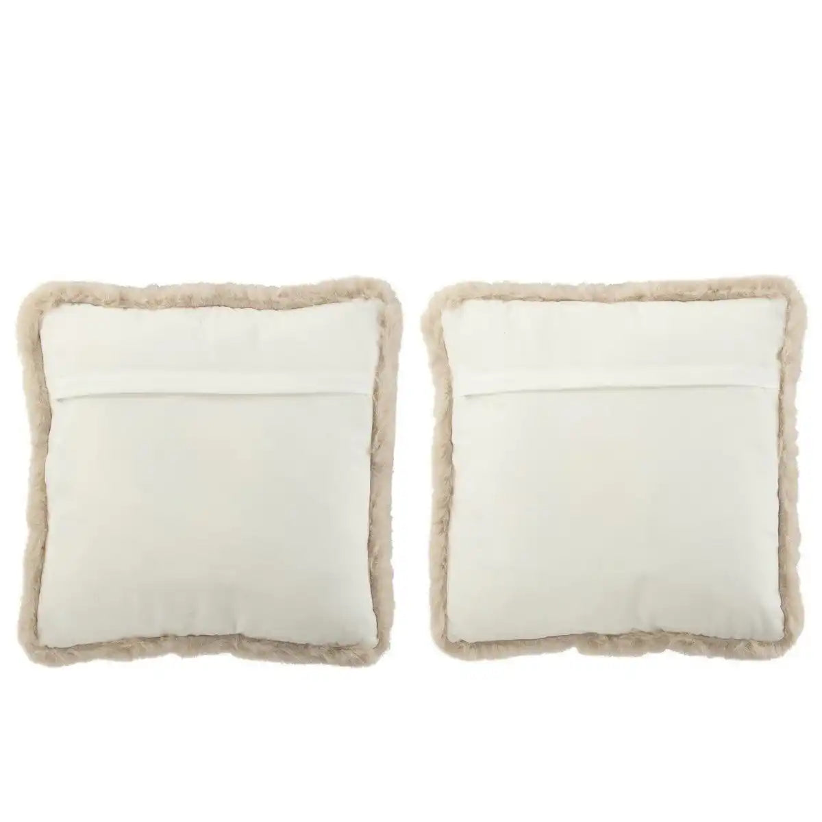 J-Line Kissen Hunde-/Katzenfell/Polyester Weiß/Beige - HomeDesign Knaus