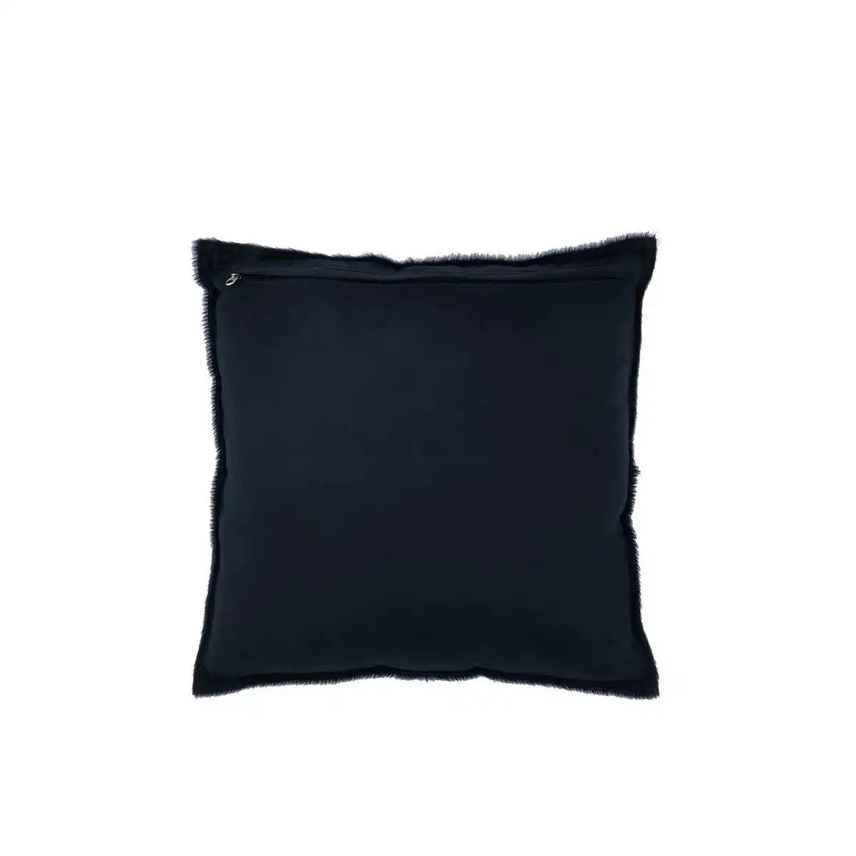 J-Line Kissen Kuhhaar – Leder – elektrisches Blau - HomeDesign Knaus