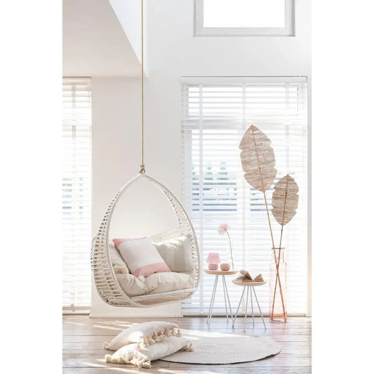J-Line Kissen Kwastje – Baumwolle – Beige - HomeDesign Knaus