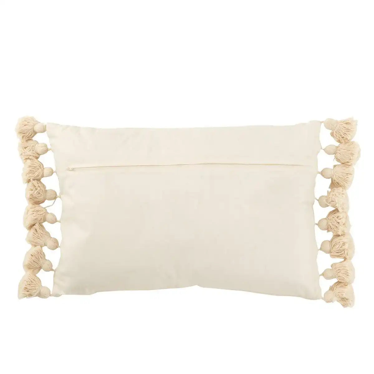 J-Line Kissen Kwastje – Baumwolle – Beige - HomeDesign Knaus