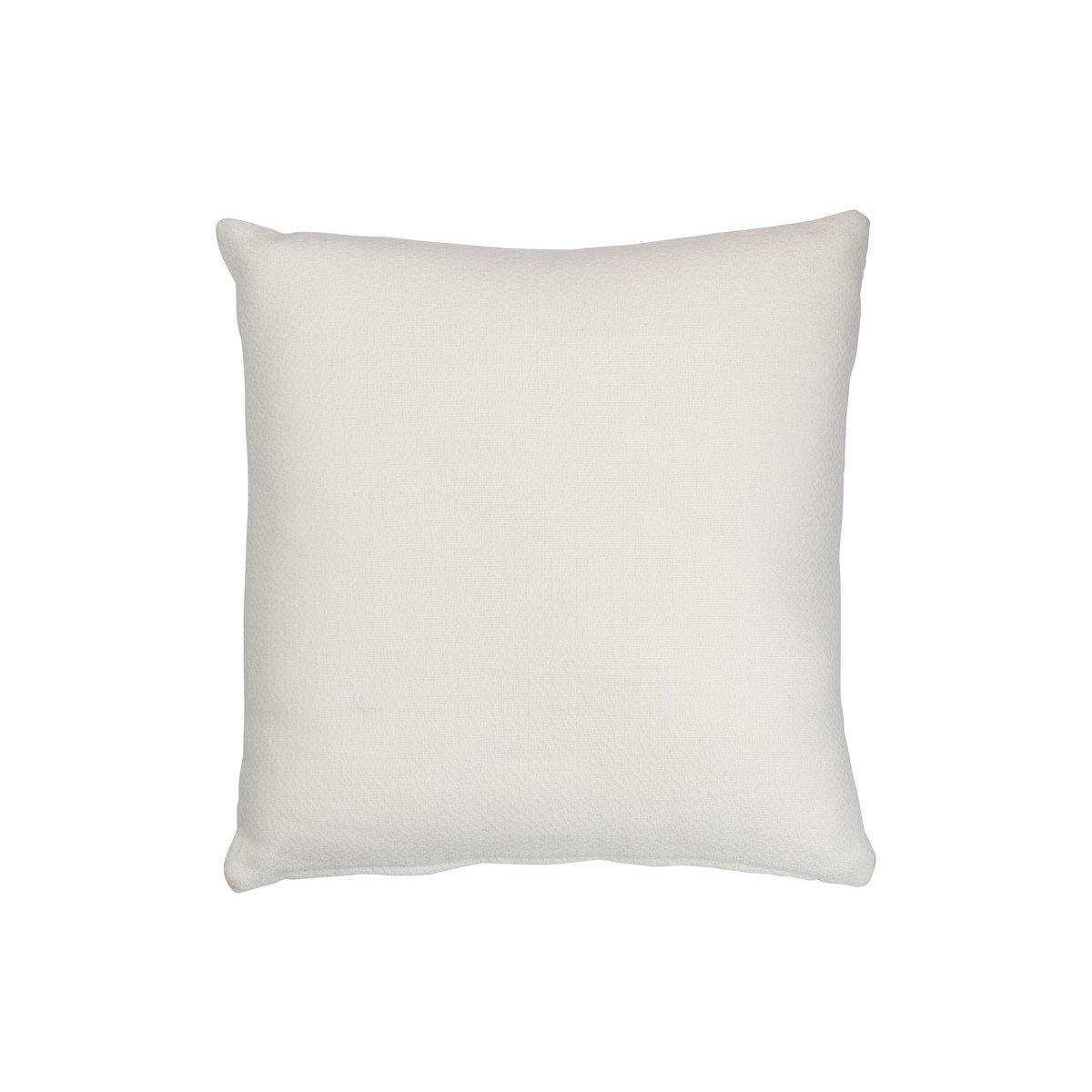 J-Line Kissen Leaf Square – Polyester – Weiß - HomeDesign Knaus