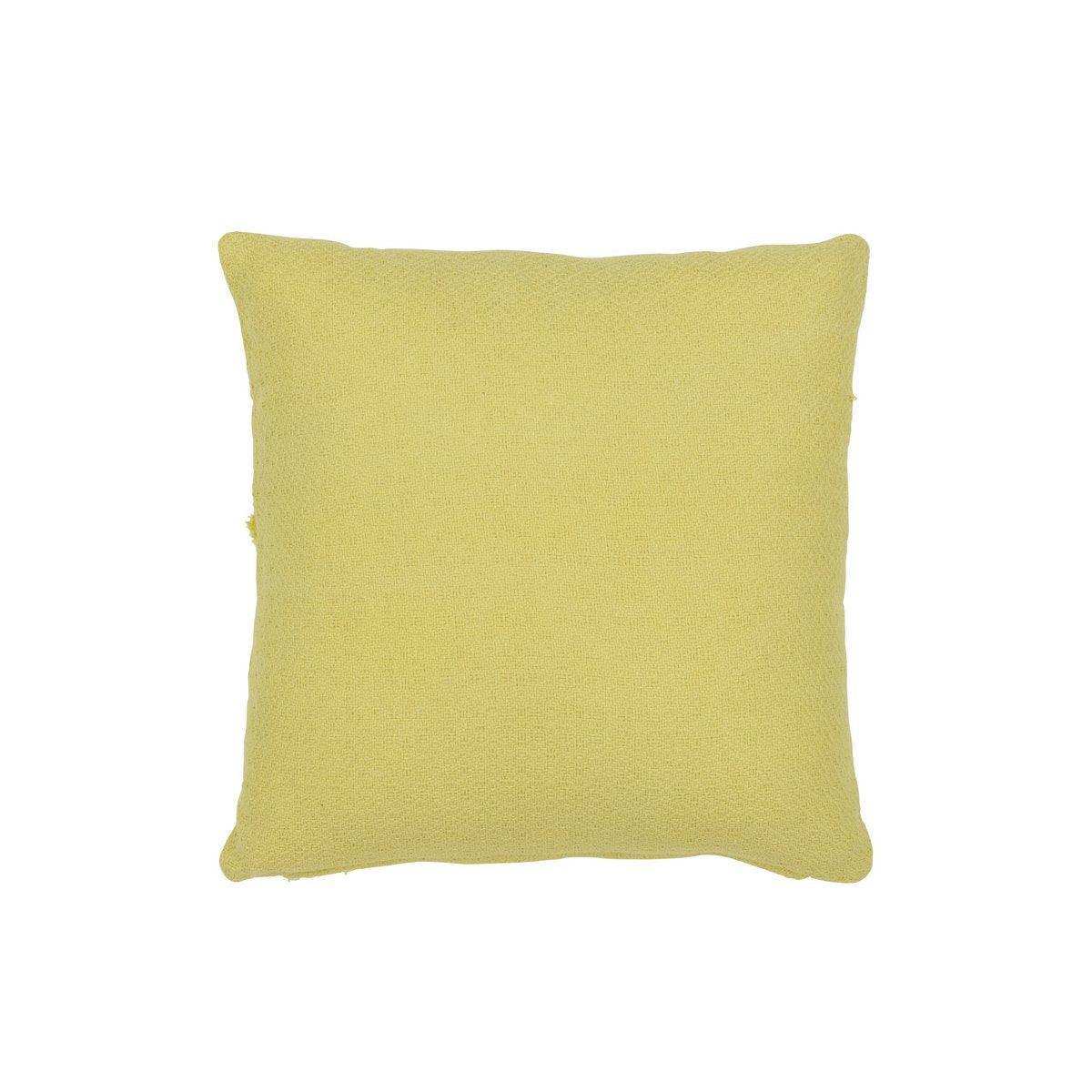 J-Line Kissen Leaves – Baumwolle – Limette/Grün - HomeDesign Knaus