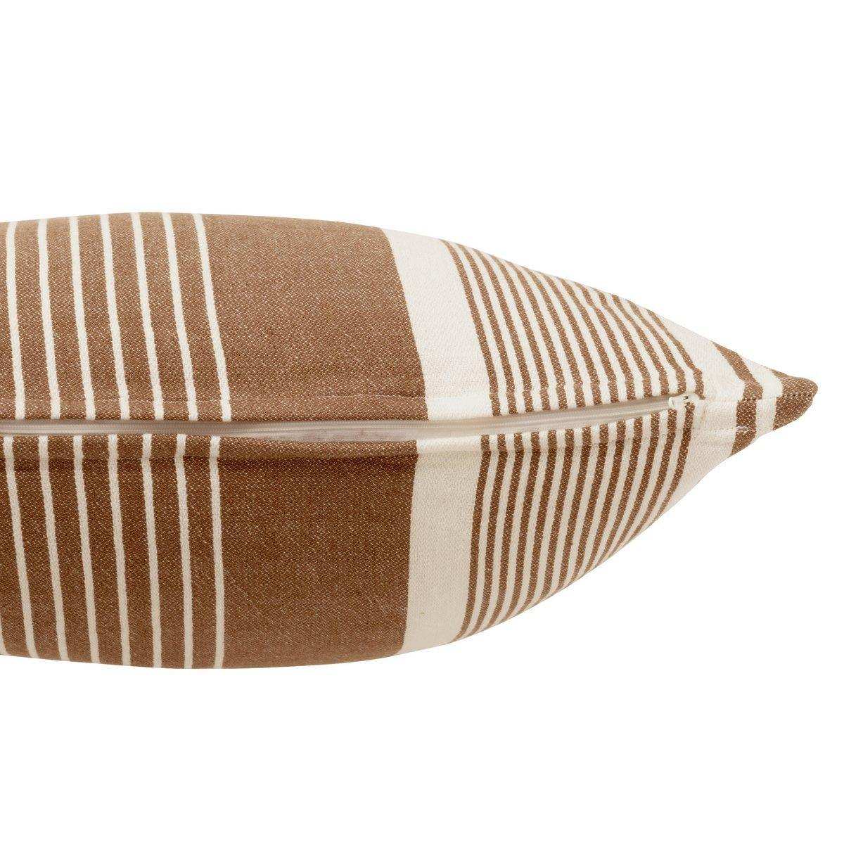 J-Line Kissen Mik - Baumwolle - Beige/Braun - HomeDesign Knaus