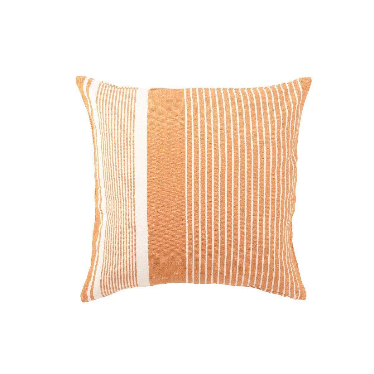 J-Line Kissen Mik - Baumwolle - Beige/Orange - HomeDesign Knaus