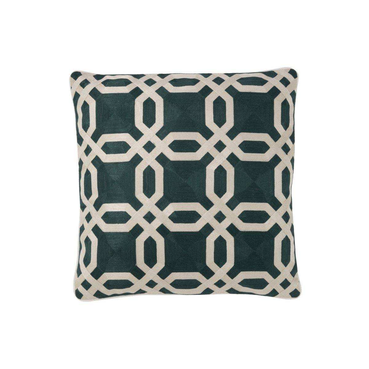 J-Line Kissen Palermo - Textil - Grün - - HomeDesign Knaus