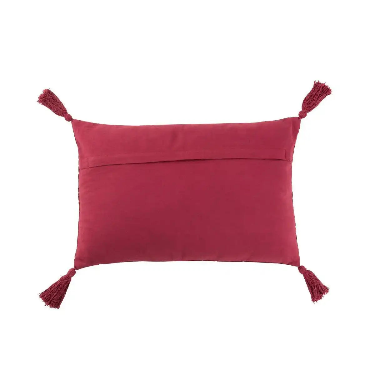 J-Line Kissen Pattern Rechteck – Baumwolle – Dunkelrot - HomeDesign Knaus