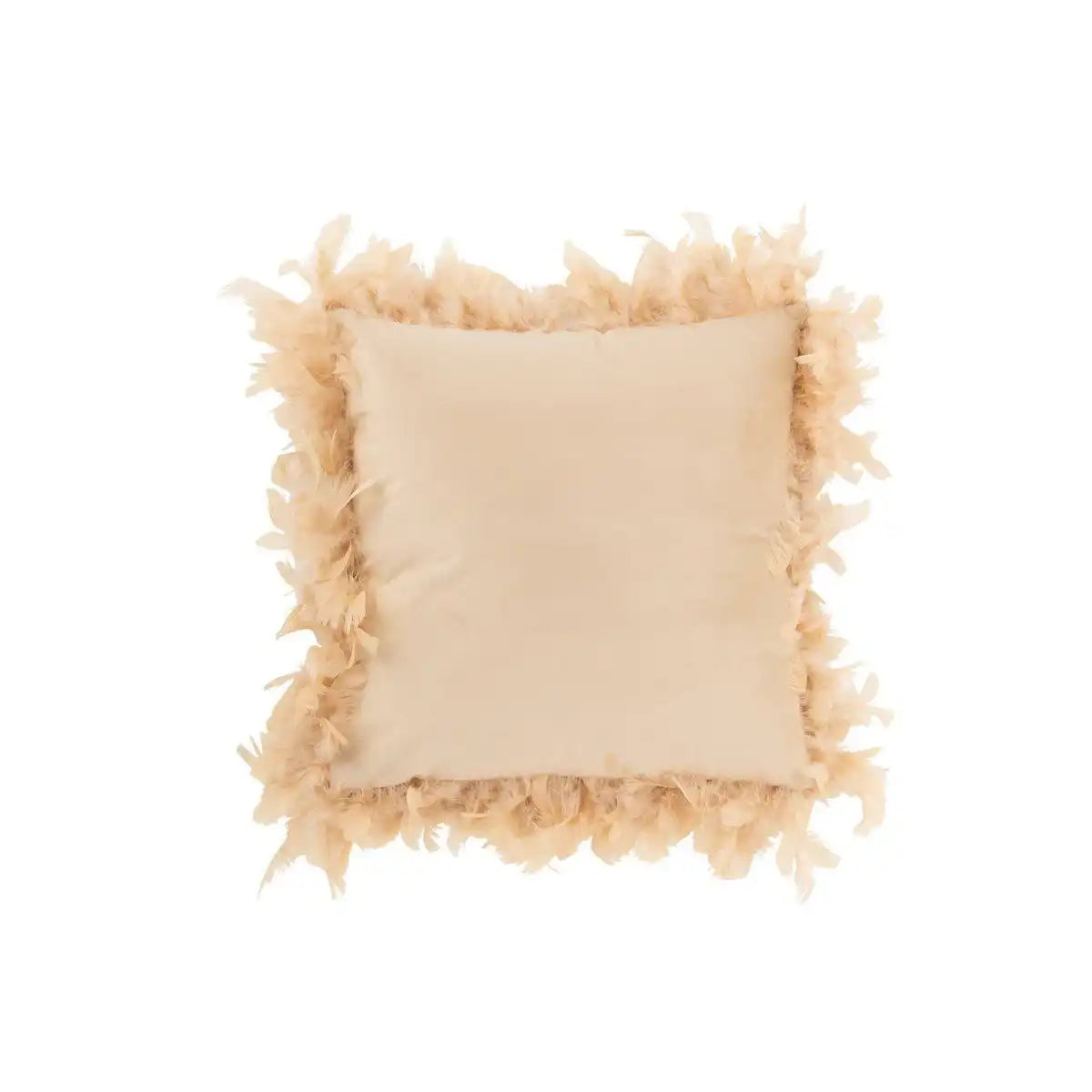 J-Line Kissen Plumes – Polyester – rosa/beige - HomeDesign Knaus