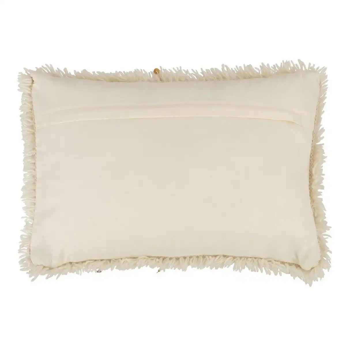 J-Line Kissen Rechteck Pearl – Baumwolle – Weiß/Gold - HomeDesign Knaus