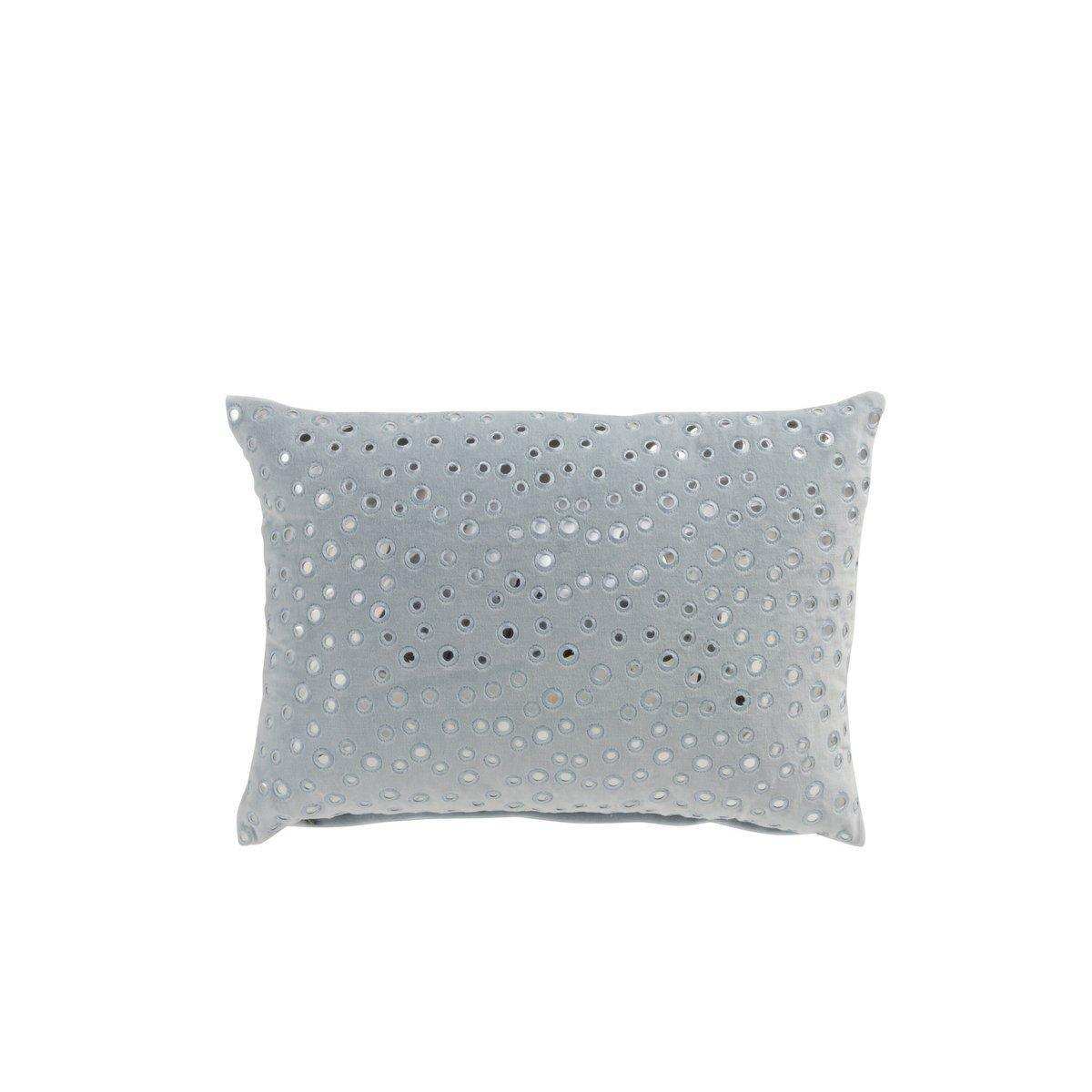 J-Line Kissen Rechteckiger Spiegel Regensamt Hellblau - HomeDesign Knaus